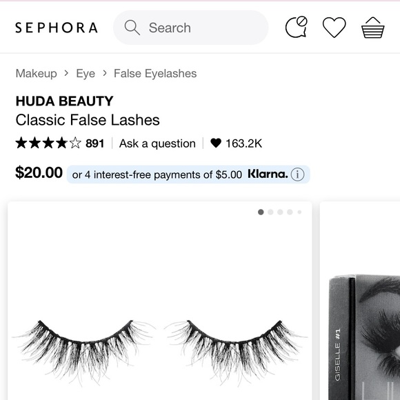 Huda beauty lashes in Samantha #7 - Picture 2 of 2